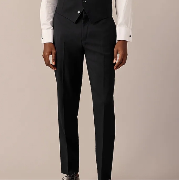 J Crew Ludlow Slim-fit tuxedo pant in Italian wool - Picture 1 of 9